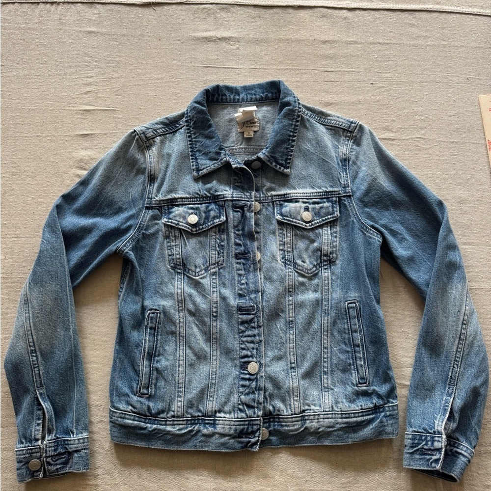 J. Crew Light Blue Denim Jacket - Picture 1 of 10